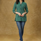 Green Line Ikat Top with Sequence Highlighted