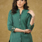 Green Line Ikat Top with Sequence Highlighted