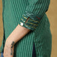 Green Line Ikat Top with Sequence Highlighted