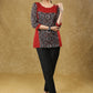 Stylish Maroon Ajrakh Combination Cotton Top