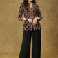 Beautiful Black Cotton Ajrakh Combination Top