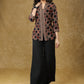 Beautiful Black Cotton Ajrakh Combination Top