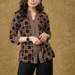 Beautiful Black Cotton Ajrakh Combination Top