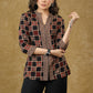Beautiful Black Cotton Ajrakh Combination Top
