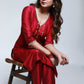 Magenta Cotton Silk Kurta With Handwork-Pant Optional