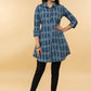 Easy to pair Cotton Indigo Shirt Tunic