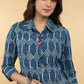 Easy to pair Cotton Indigo Shirt Tunic