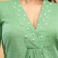 Pista Cotton Pearl Embellished Tunic - Pant Optional