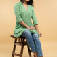 Pista Cotton Pearl Embellished Tunic - Pant Optional