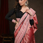 Elegant Peach Pink Cotton Silk Saree with Beautiful Border