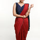 Stylish Navy Blue Gotta-Patti Cotton Silk Blouse