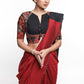 Smart Ajrakh Patch Work Blouse