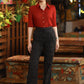 Classy Black Ikat Formal Pant with Optional Maroon Shirt