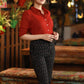 Classy Black Ikat Formal Pant with Optional Maroon Shirt