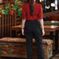 Classy Black Ikat Formal Pant with Optional Maroon Shirt