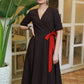 Stylish Polka Dots Crossover Ajrakh Dress
