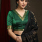 Beautiful Dark Green Khun Lace Highlighted Blouse