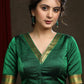 Beautiful Dark Green Khun Lace Highlighted Blouse