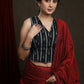 Classy Ikkat Sleeveless Blouse