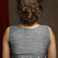Stylish Hand Embroidered Grey Cotton Blouse