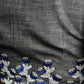 Stylish Hand Embroidered Grey Cotton Blouse