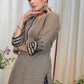 Cement Colour Cotton Tunic with beautiful Fine embroidery pattern