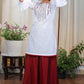 Off white Cotton Handloom Tunic With Elegant Embroidery in Contrast
