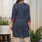 Elegant Cotton Ajrakh Combination Tunic with Moti work