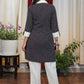 Beautiful Cotton Kantha Stitch Print Tunic with Contrast Details