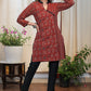 Elegant Cotton Ajrakh Combination Tunic