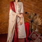 Exclusive embroidered cotton kurta with printed Ajrakh pallazo pant - Dupatta optional.