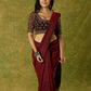 Artfully crafted cotton blouse with rich Ajrakh fabric accents.