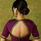 Stylish purple khun blouse blending rich culture with modern flair.