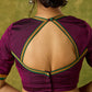 Stylish purple khun blouse blending rich culture with modern flair.