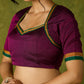 Stylish purple khun blouse blending rich culture with modern flair.