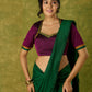 Stylish purple khun blouse blending rich culture with modern flair.