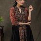 Stylish Cotton Ajrakh Combination Pleated Tunic
