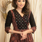 Exclusive black Ajrakh & mirror work combination dress