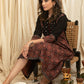 Exclusive black Ajrakh & mirror work combination dress