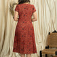Exclusive Ajrakh dress with kutch mirror work combination
