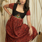 Exclusive Ajrakh dress with kutch mirror work combination