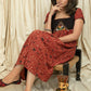 Exclusive Ajrakh dress with kutch mirror work combination