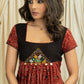 Exclusive Ajrakh dress with kutch mirror work combination