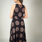 Exclusive black Ajrakh printed dress with in cut sleeves