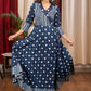 Beautifully Designed Trendy Indigo evening gown