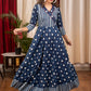 Beautifully Designed Trendy Indigo evening gown