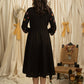 Exclusive black dress with hand embroidery & mirror work