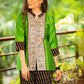 Exclusive hand painted madhubani cotton top & optional coordinated ikat pant