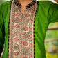 Exclusive hand painted madhubani cotton top & optional coordinated ikat pant