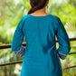 Exclusive ikat combination cotton silk top